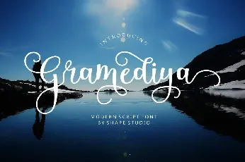 Gramediya Script font