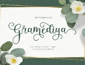 Gramediya Script font