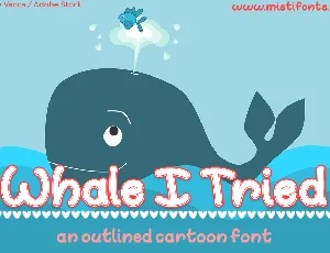 Whale I Tried font