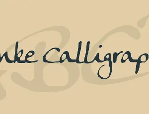 Anke Calligraph font