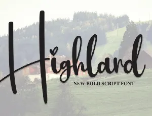 Highland Script font