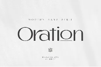 Oration font