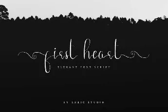 First Heart Calligraphy font