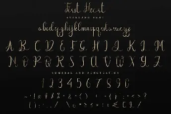 First Heart Calligraphy font