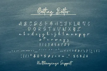 Getting Better font