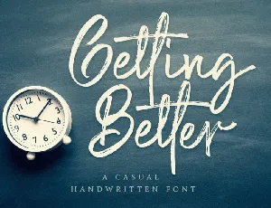 Getting Better font