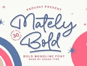 Mately Bold font