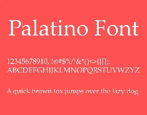 Palatino Free font