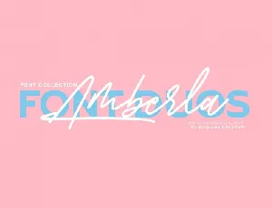 Amberla Signature font