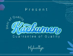 Kaebumen font