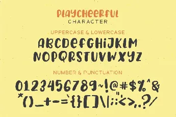 PlayCheerful font