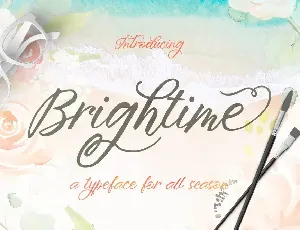 Brightime Script font