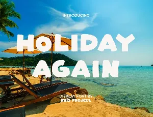 Holiday Again Demo font