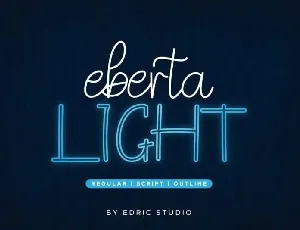 Eberta Light Trio font