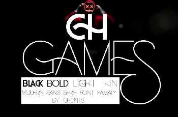 Ch Games Modern Sans font