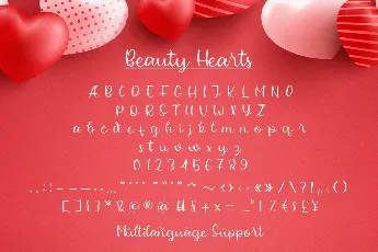 Beauty Hearts font