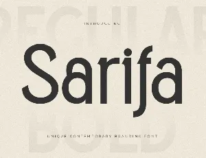 Sarifa font