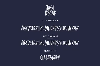 Just Break Demo font