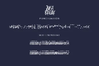 Just Break Demo font