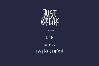 Just Break Demo font