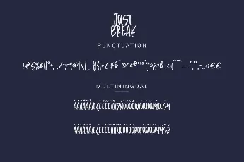 Just Break Demo font