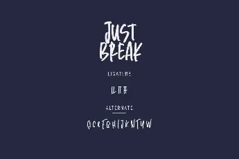 Just Break Demo font