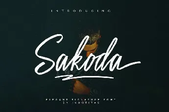 Sakoda Signature Script font