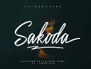 Sakoda Signature Script font