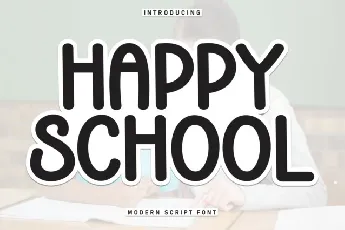 Happy School Display font