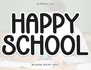 Happy School Display font