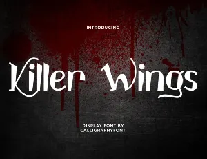 killer wings font