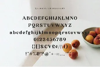 Quikens font