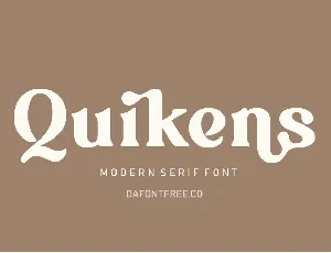 Quikens font