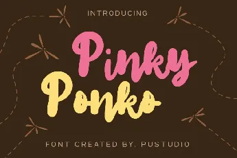 PinkyPonko font