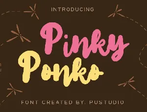 PinkyPonko font