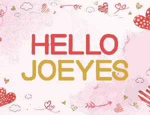 Hello Joeyes font