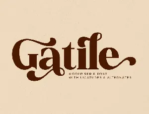 Gatile font