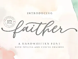 Faither font