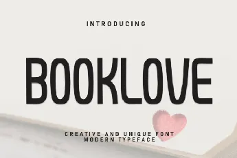 Booklove Display font