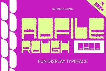 Adfile Rough font