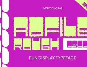 Adfile Rough font