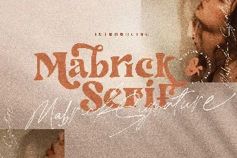 Mabrick Serif font