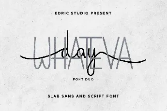 Whateva Day Demo font