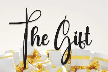 The Gift Script font