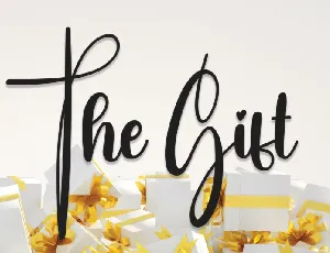 The Gift Script font