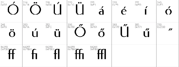 Fecske font