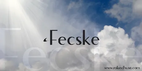 Fecske font