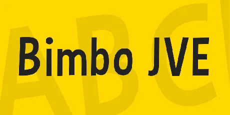 Bimbo JVE font