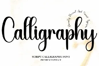 Calligraphy Script Typeface font