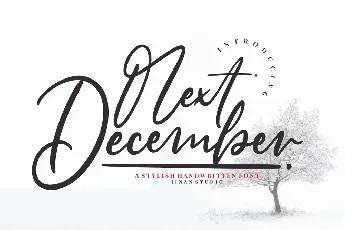 Next December font